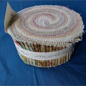 Moda Wild Rose jelly roll by Blackbird Designs cotton floral prints 40 fabrics
